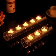 二孔三孔四孔五孔玻璃烛台，欧式复古摆件烂漫酒吧蜡烛杯饰品