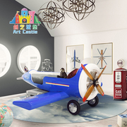 创艺城堡个性儿童家具定制亲子，主题民宿飞机床组合男孩单人床设计