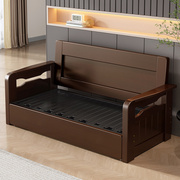 单人沙发床可折叠多功能，小户型1.5m双人带储物客厅，实木两用沙发床