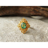 天然祖母绿戒指18K镶嵌钻石戒指