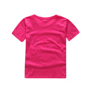 儿童纯棉糖果色短袖T恤运动卡通时尚男童女童宝宝上衣