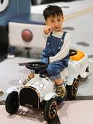 儿童小火车可坐人电动车四轮遥控汽车，男女孩双人宝宝大人玩具童车