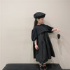 女童卫衣背心连衣裙两件套装2023夏季童装黑色洋气高级感裙子