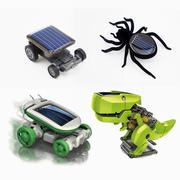 太阳能玩具汽车蜘蛛蚂蚁6合1太阳能DIY机器创意儿童新奇拼装玩具