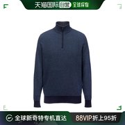 香港直邮Loro Piana 诺悠翩雅 男士Mezzocollo Roadster 羊绒套衫