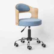 欧式实木靠背家用电脑椅 现代简约小户型办公书房椅 学生学习转椅