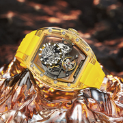 德国布加迪品牌男士手表，全自动名正双面镂空潮流，时尚夜光腕表十大