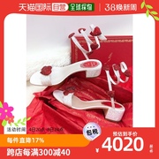 香港直邮潮奢rene'caovilla芮妮，.乔薇拉(乔，薇拉)女士爱心绑带凉鞋