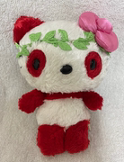 日本Sanrio Hello Kitty 2008年红熊猫系列娃娃公仔玩偶 绝版品