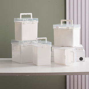 马克笔盒子收纳盒便携式大容量文具盒多功能塑料盒环保，防水设计122436486080笔盒桌面工具箱全套