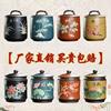 宜兴七子饼紫砂茶叶罐存茶缸，大号存储密封罐家用手工茶具普洱茶罐