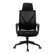 欧宝美电脑椅办公椅会议椅，时尚网布椅职员椅人体工学，椅子转椅黑色