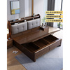 床金丝檀木实木床1.8米双人床，床主卧轻奢软靠中式.0米婚2床储物床
