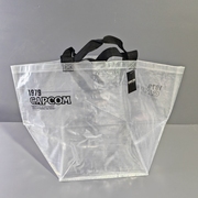 外贸日单超大号透明编织覆膜，手提袋防水环保购物袋搬家袋收纳袋