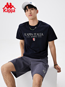 Kappa卡帕男子短袖2023夏印花运动休闲圆领半袖T恤K0D52TD29