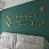 卧室床头背景墙装饰情侣名字，北欧轻奢3d立体墙贴字母餐厅墙面装饰