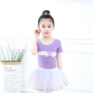 舞彩月儿童舞蹈练功服形体考级，中国民族舞芭蕾纱裙，半身短网纱四层