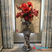 欧式美式落地大花瓶仿真花艺套装插花客厅装饰花摆件家居饰品