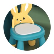 宝宝小凳子儿童矮靠背，椅子家用卡通动物，塑料可爱创v意兔子靠背椅