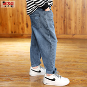米西果男童裤子长裤，2023年春秋儿童牛仔裤，薄款中大童休闲童装