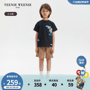 TeenieWeenie Kids小熊童装24年夏季男童凉感印花圆领短袖T恤