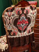 餐椅垫套装美式复古椅垫欧式高档奢华椅子套罩家用凳坐垫子可拆洗