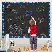 贴画儿童写字贴纸墙壁贴的画画画儿墙简易墙上可写黑板墙纸家用