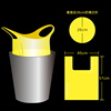 提手式黄色垃圾袋垃圾，分类加厚背心，式塑料点断式中号柠檬味
