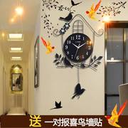 创意钟表挂钟挂表客厅欧式现代简约大气个性静音家用装饰时尚时钟
