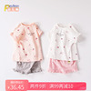 小女童宝宝夏季衣服婴儿幼儿夏装短袖两件套装0-3岁洋气甜美薄款1