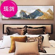 新中式装饰画客厅卧室床头禅意水墨山水抽象壁画轻奢酒店宾馆挂画