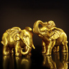 高档铜大象摆件一对纯吸水铜象家居客厅办公室店铺开业装饰工