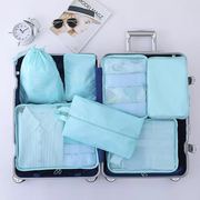 旅行收纳袋行李箱衣物分类整理袋，六件套多功能旅游收纳包套装(包套装)
