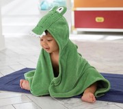 出口美国宝宝浴巾超萌动物造型婴儿带帽浴巾纯棉柔软吸水速干好用