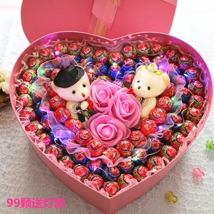 真知棒棒棒糖果礼盒装送女朋友，玫瑰花束生日，520情人节创意礼物