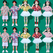 六一儿童演出服幼儿园复古港风啦啦队表演服装，小学生合唱蓬蓬纱裙