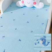婴儿床床笠纯棉a类宝宝床单幼儿园新生儿儿童拼接床垫套床罩定制