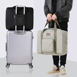 牛津布折叠收纳包便捷(包便捷)式手提袋多功能，旅行收纳袋可套拉杆旅行包袋