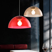 极简现代餐厅吧台装饰吊灯，创意个性设计北欧pvc半圆蘑菇头吊灯