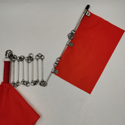 九节鞭不锈钢传统武术竞赛鞭比赛鞭表演鞭初练鞭轻型4-5两送彩旗