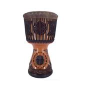 非洲鼓整木掏空非洲鼓西非皮手工雕刻印尼，手鼓打击乐器13寸