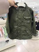 韩国中小童装 春季童装男童宝宝军绿色帅气风衣 休闲外套