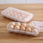 冰箱专用鸡蛋保鲜收纳盒透明带盖塑料鸡蛋整理筐长方形带盖鸡蛋盒