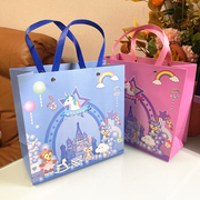 宝宝满月礼袋生日周岁卡通包装袋，喜蛋礼盒手提袋，袋百天喜饼糖