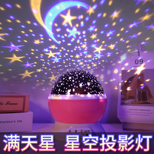 星空投影灯儿童房女孩子卧室满天星星生日装饰场景布置氛围小彩灯