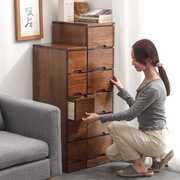 新实木(新实木)夹缝，收纳柜子木质抽屉式卧室，斗柜简约窄柜缝隙柜储物柜床头