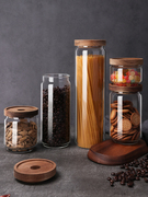厨房储蓄豆子干果杂粮，罐带盖透明玻璃，密封茶叶罐咖啡豆密封罐大码