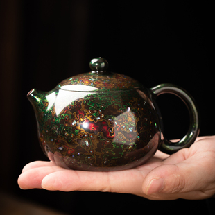 福州大漆纯手工漆器茶具，宜兴紫砂茶壶天然大漆，小容量泡茶壶西施壶
