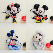 米老鼠气球鼠宝宝生日装饰卡通主题布置米奇造型米妮头铝膜汽球