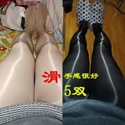 超油亮丝袜面膜钢丝袜，女魔术裤夏肉色踩脚丝袜裤性感大码